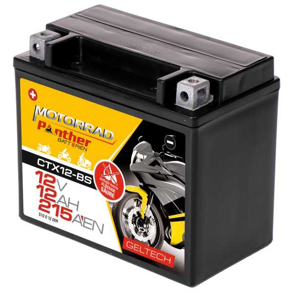 Gel Motorrad-Batterie 12V 12Ah